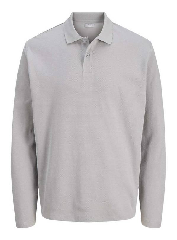 JJ REBEL Grid Polo Long Sleeved XL